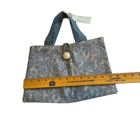 Handmade Floral Leaves Tote Purse Handbag Button Closure NEW - Picture 5 of 7